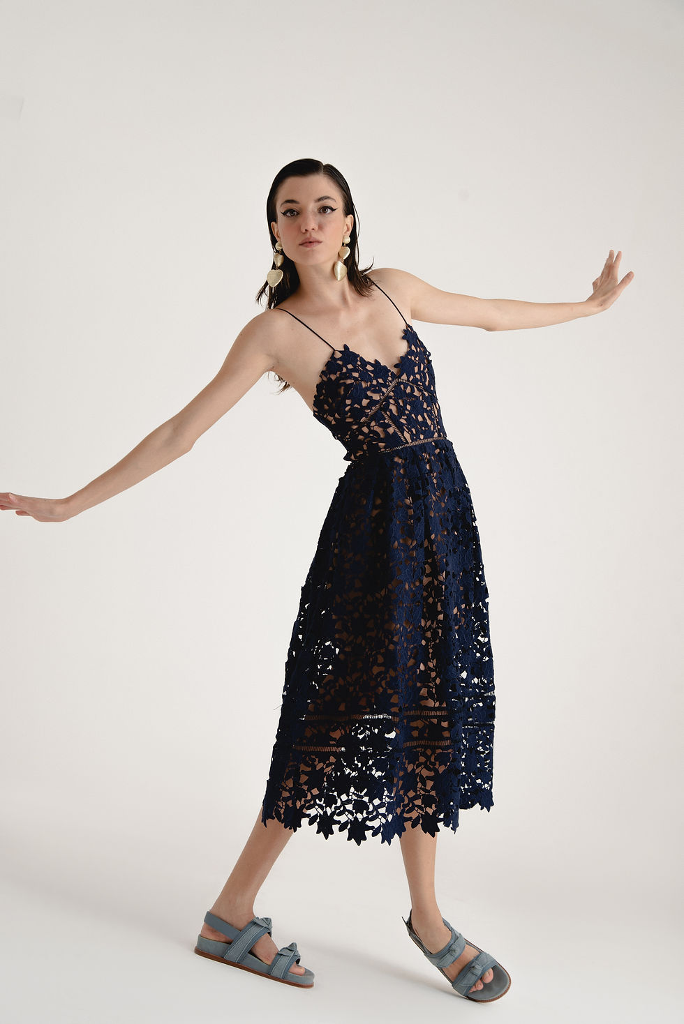 Miniatura: Vestido Self-Portrait Azul - veste P