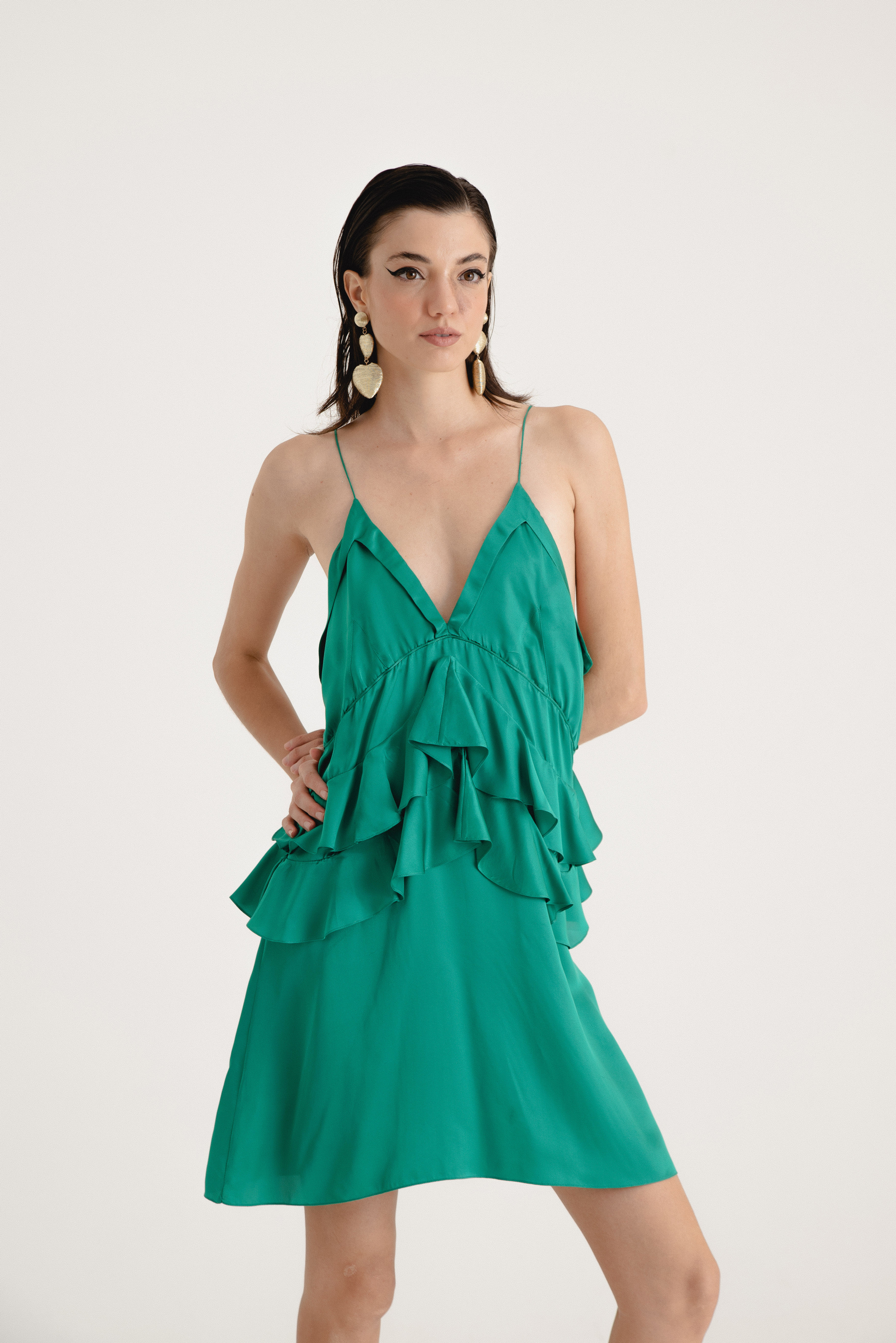 Vestido Nk Store Verde esmeralda - veste P