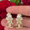 Thumbnail: Jan26 mini gold faux pearl rhinestone dangles