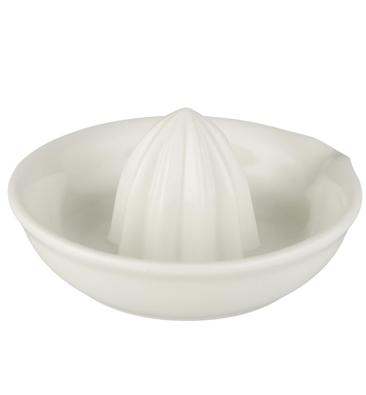 Presse agrumes en céramique blanc