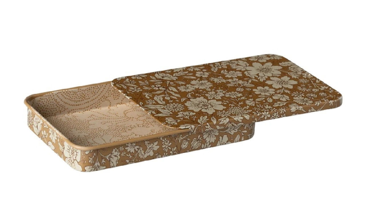 Boîte en métal Maileg modèle Blossom Ocre