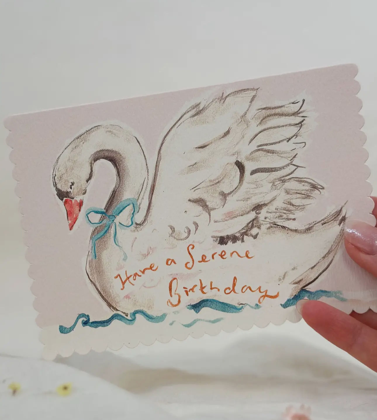 Carte de vœux -serene  birthday 