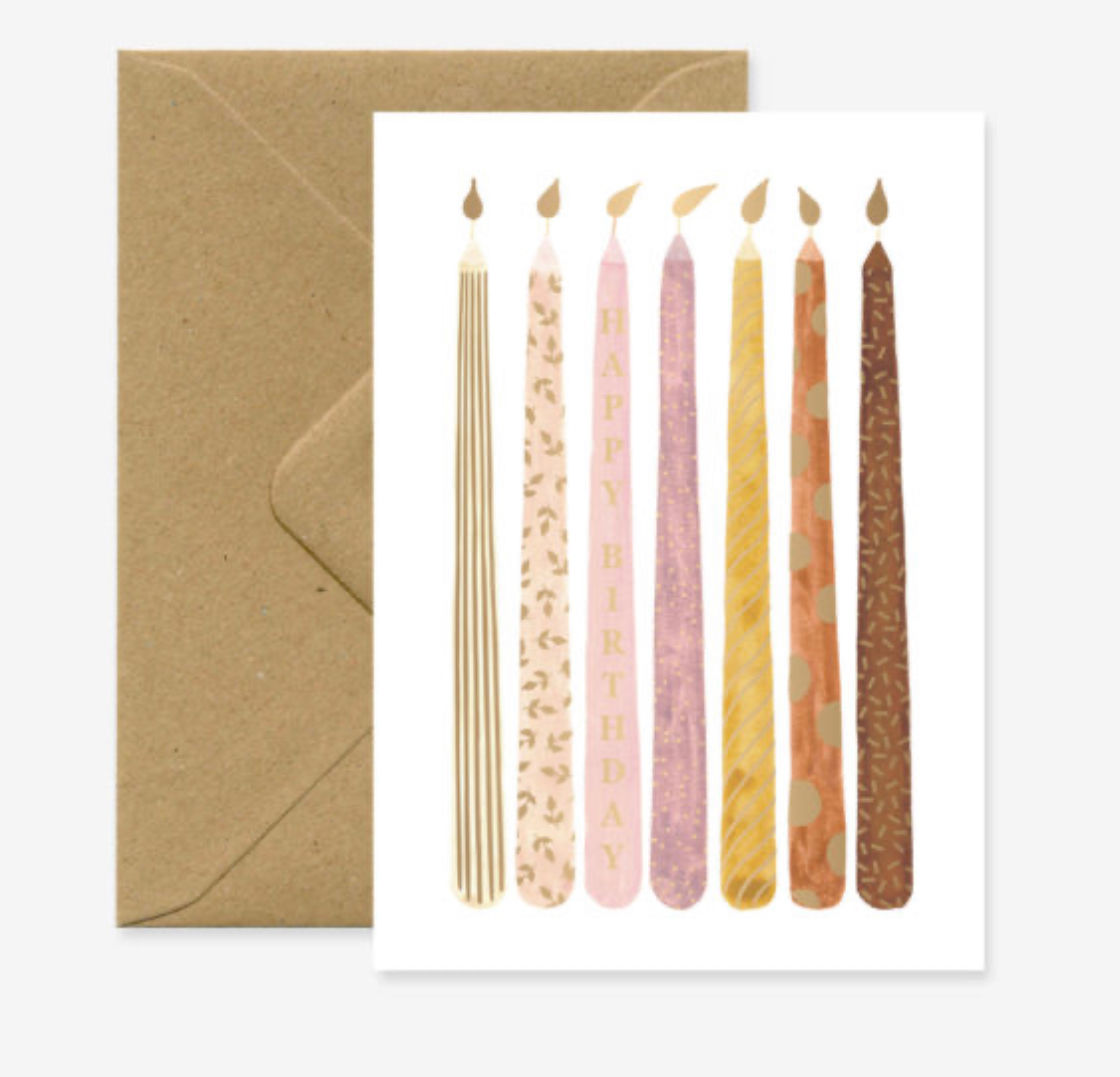 Carte de vœux bougie 