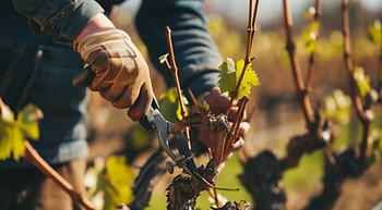 Carefully prune vines to ensure healthy growth