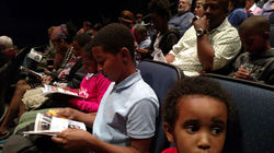 Looking at the program beore the play