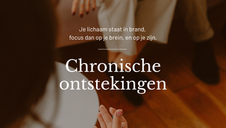 Continue last van ontstekingen, een signaal. Geen symptoom.