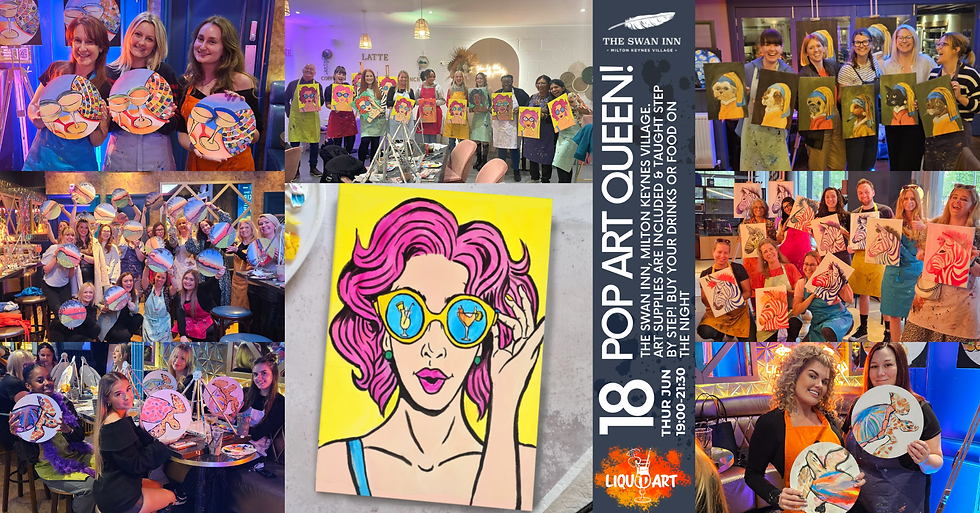 Pop Art Queen! At The Swan Inn, MK Village!