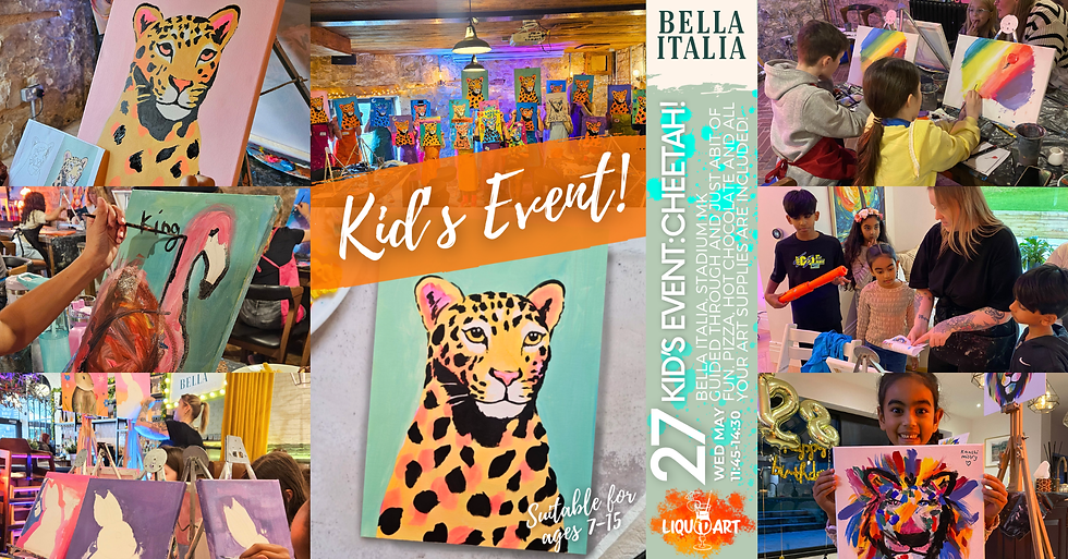 Kid's Event! Cheetah! at Bella Italia, Stadium MK