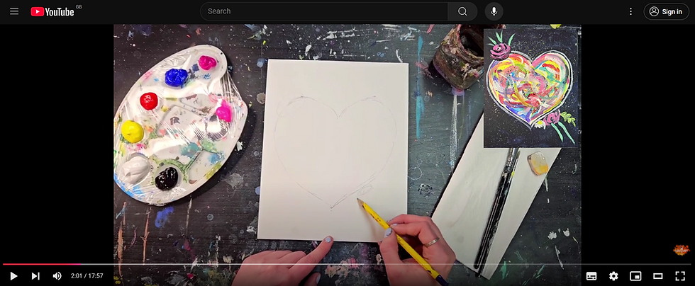 Thumbnail: The Heart Step By Step Acrylic Painting Tutorial