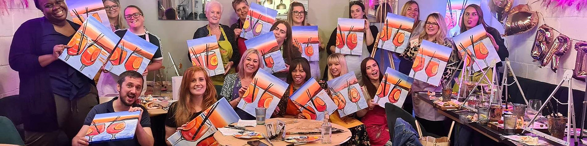 Drink and paint party, Milton Keynes, Liquid Art