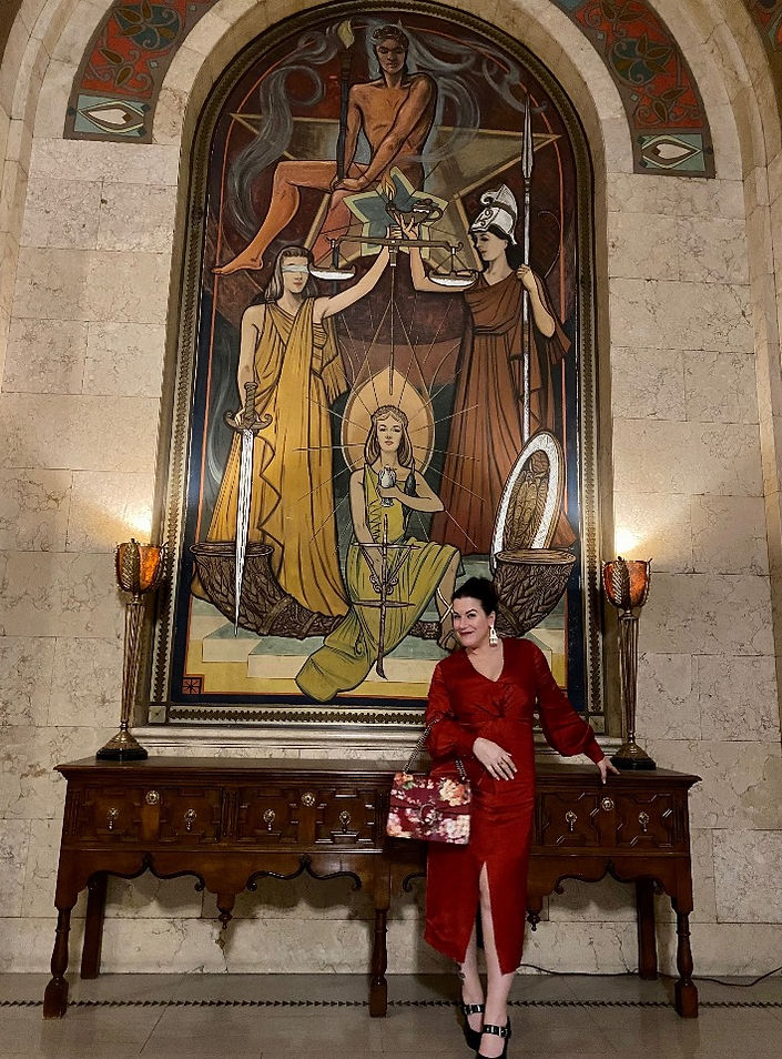 At the Leveque Tower before Opera Columbus' "Dracula"