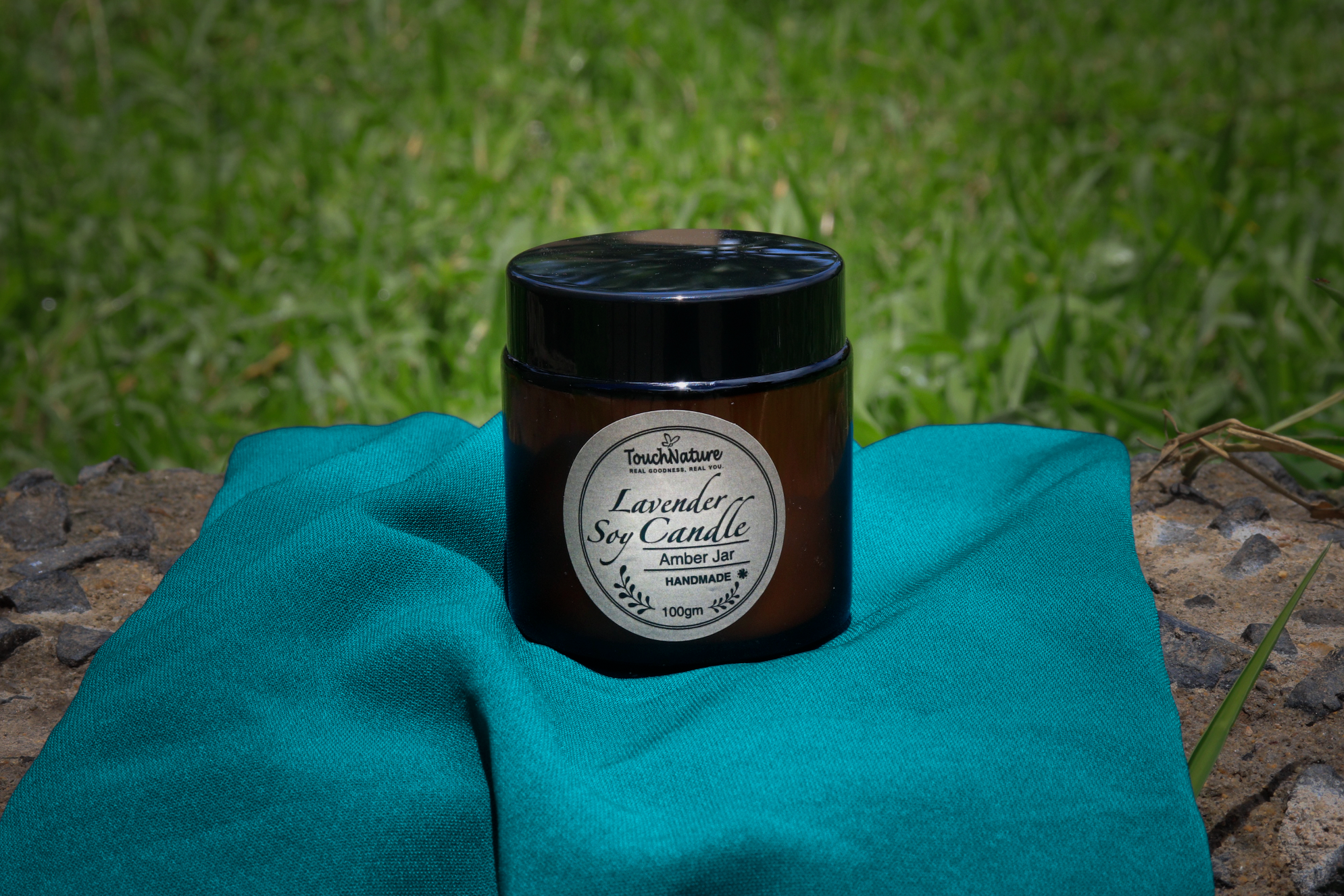 Soy Wax Amber Jar Candle - Lavender (100gm)