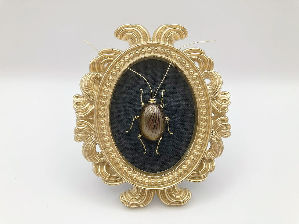 Handcrafted beetles bugs vegane Käfer skurrile Insekten-Deko Wandschmuck Barock Wanddeko Kunstkäfer Insektenkunst