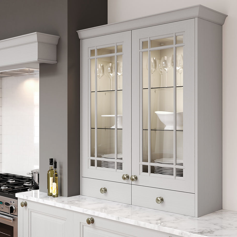 Jefferson Painted Gun Metal Grey and Lig