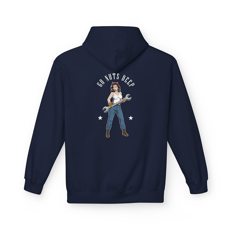 Thumbnail: Go Nuts Deep | Trades Pinup Graphic Hoodie