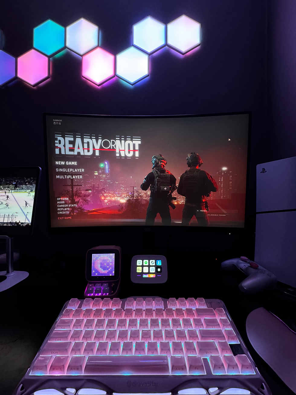 Colorful Computer Setup READY OR NOT