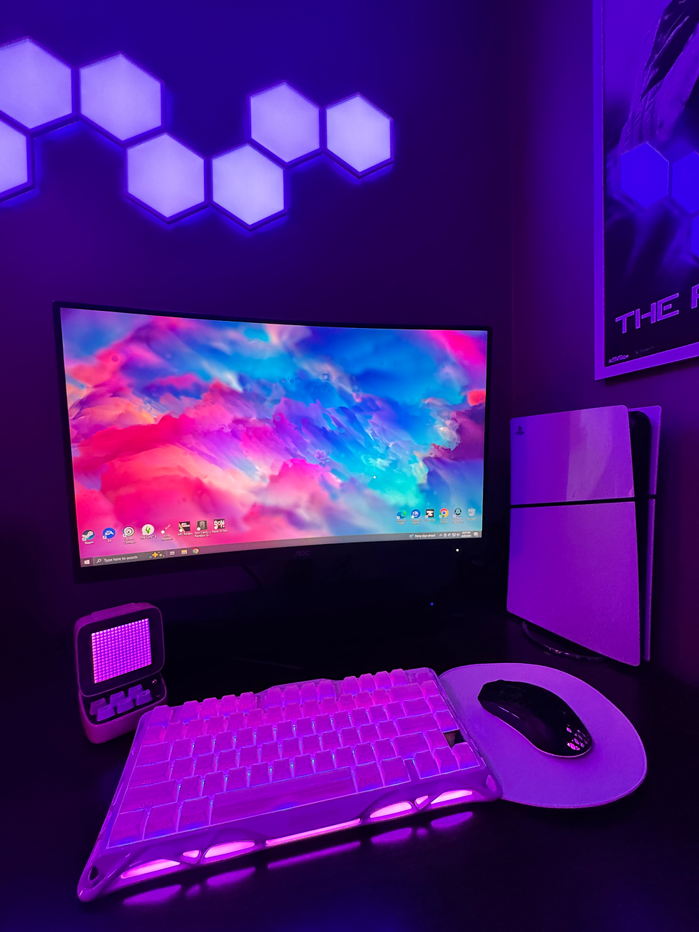 Colorful Computer Setup RAINBOW