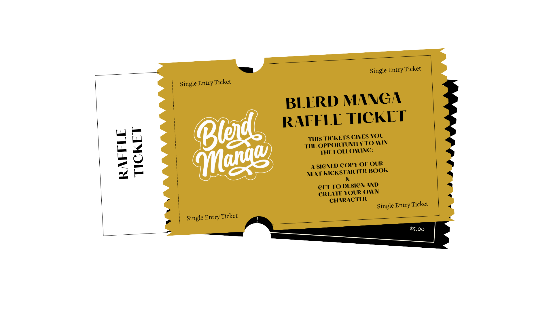 Blerd Manga Raffle Ticket