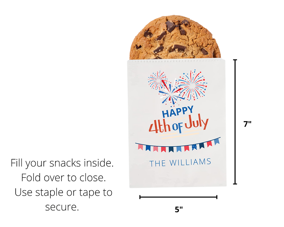 Thumbnail: Fourth of July Personalized Party Favor Bags, Party Favors