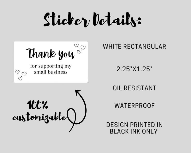 Thumbnail: Thank You Sticker Labels | Small Business Packaging