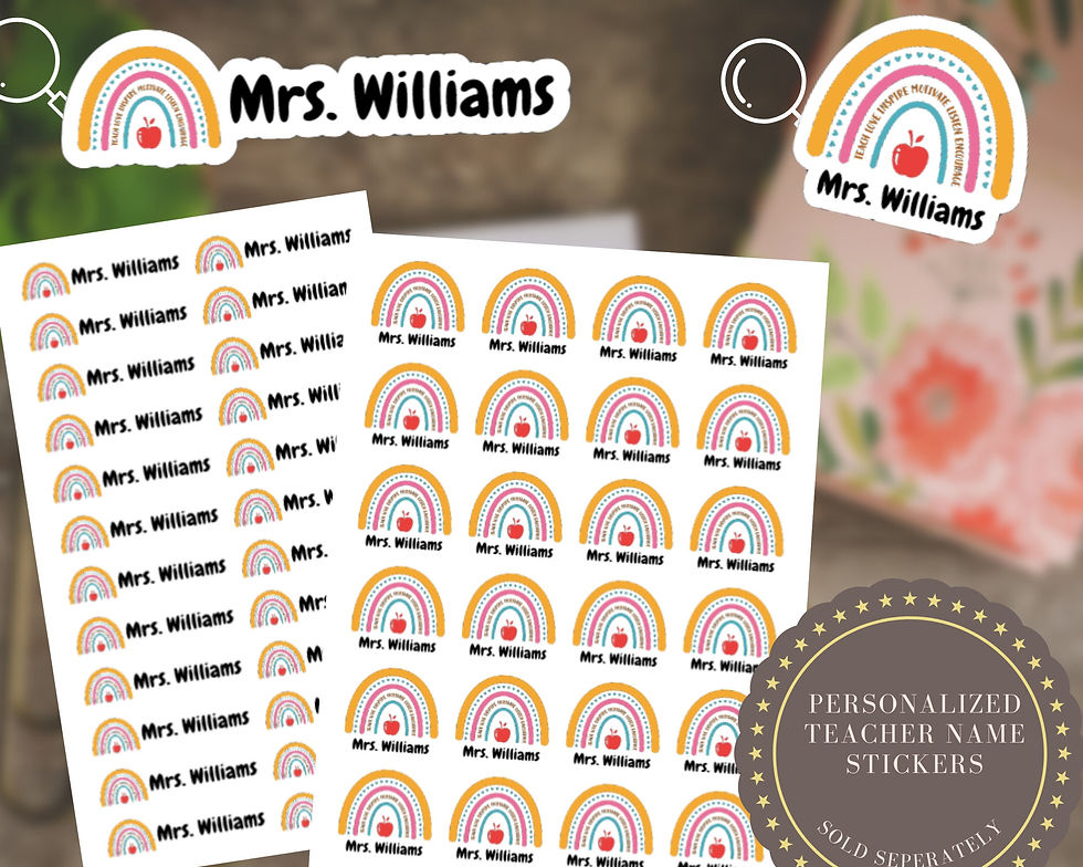 Thumbnail: Personalized Teacher Classroom Sign