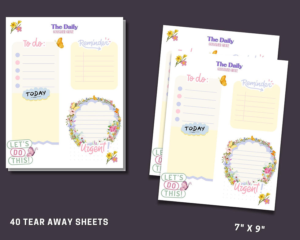 Thumbnail: Gossamer Grove Daily Planner Notepad