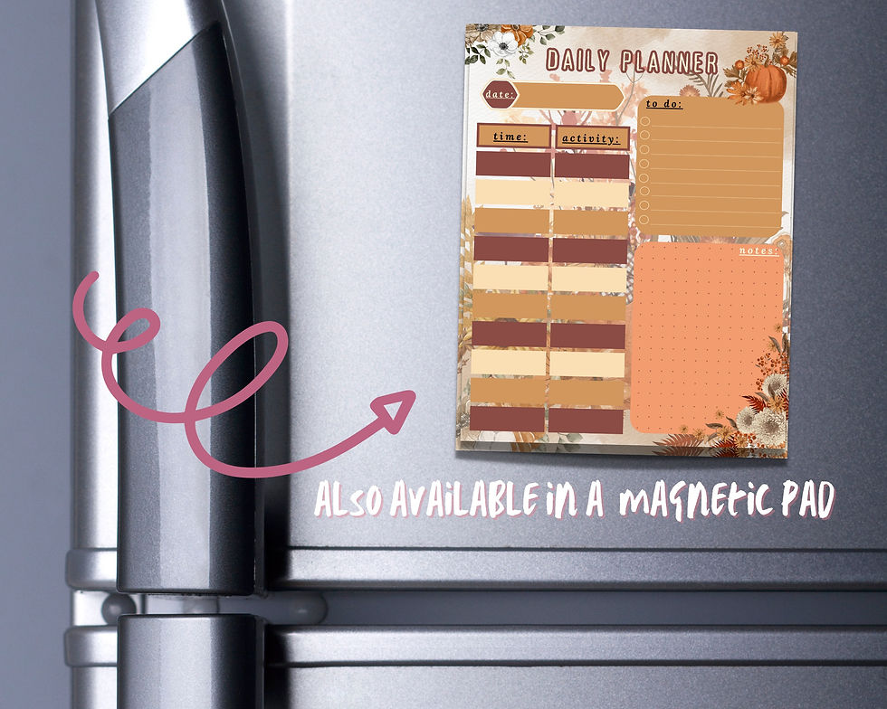 Thumbnail: Fall Harvest Daily Planner Notepad