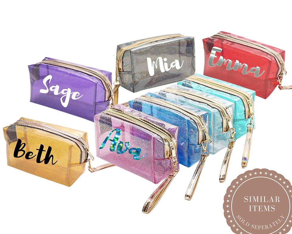 Thumbnail: Personalized Holographic Makeup Bag