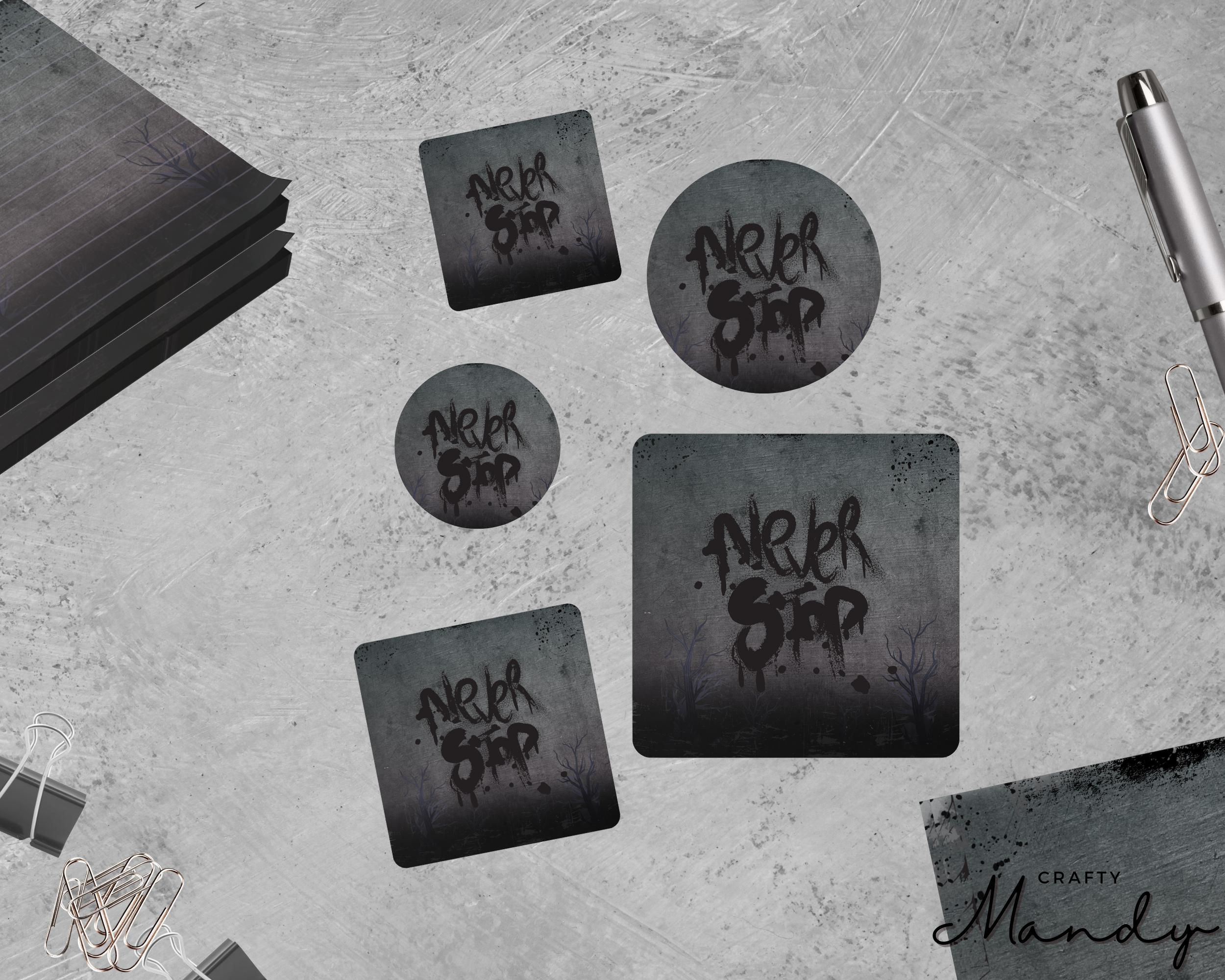 Midnight Grunge Decal Sticker Decal