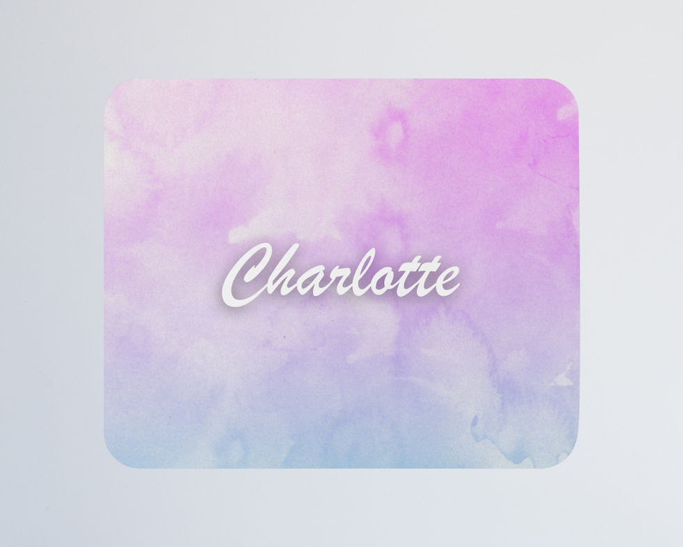 Thumbnail: Watercolor Name Mouse Pad