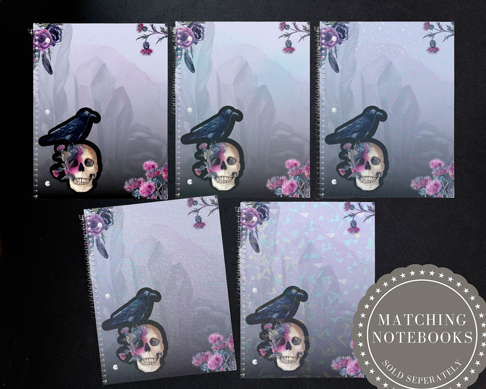Thumbnail: Mystical Skulls & Thistles Weekly Planner Notepad