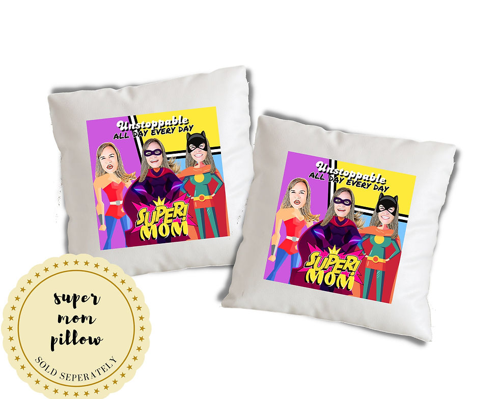 Thumbnail: Super Mom Cartoon Photo Canvas