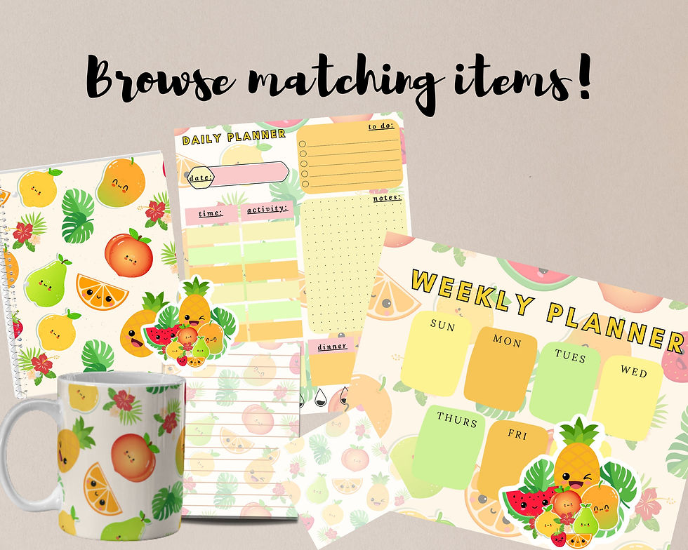 Thumbnail: Fruity Summer Weekly Planner Notepad