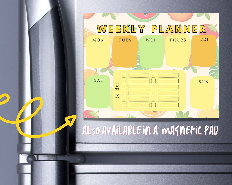 Thumbnail: Fruity Summer Weekly Planner Notepad