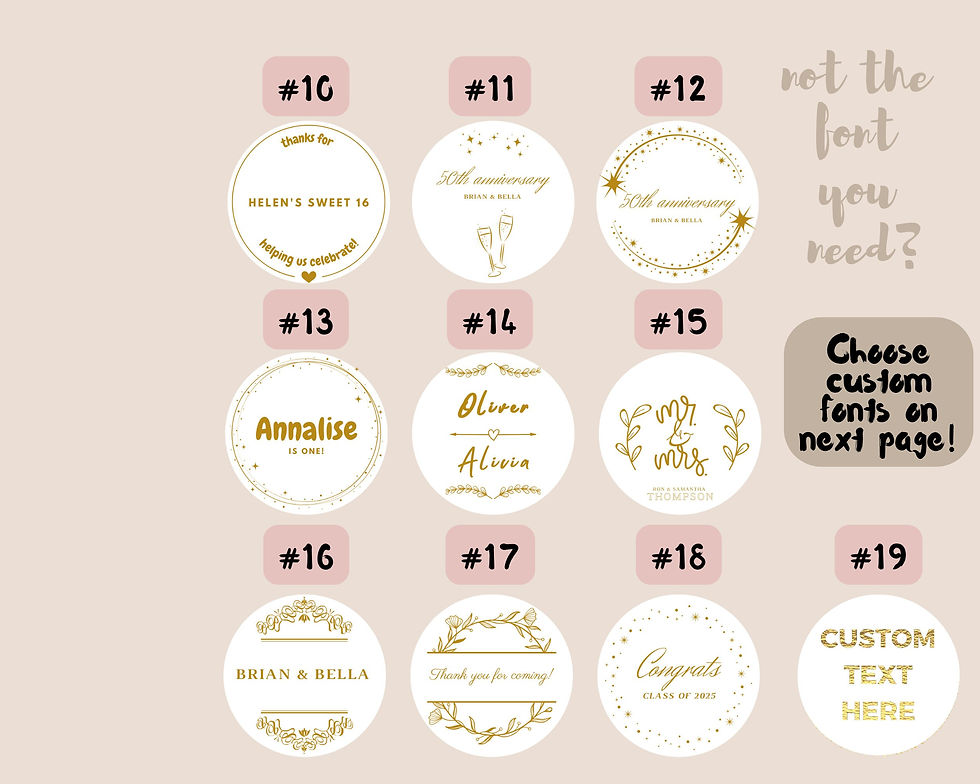 Thumbnail: Custom Foil Round Envelope Seals