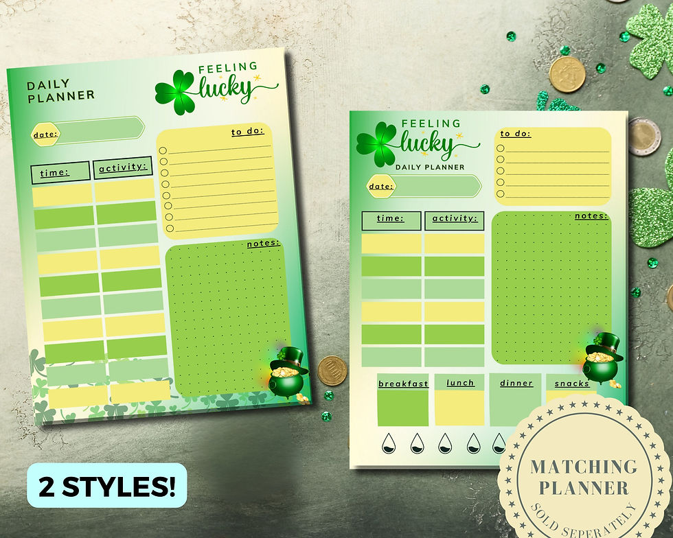 Thumbnail: Feeling Lucky Monthly Planner Notepad