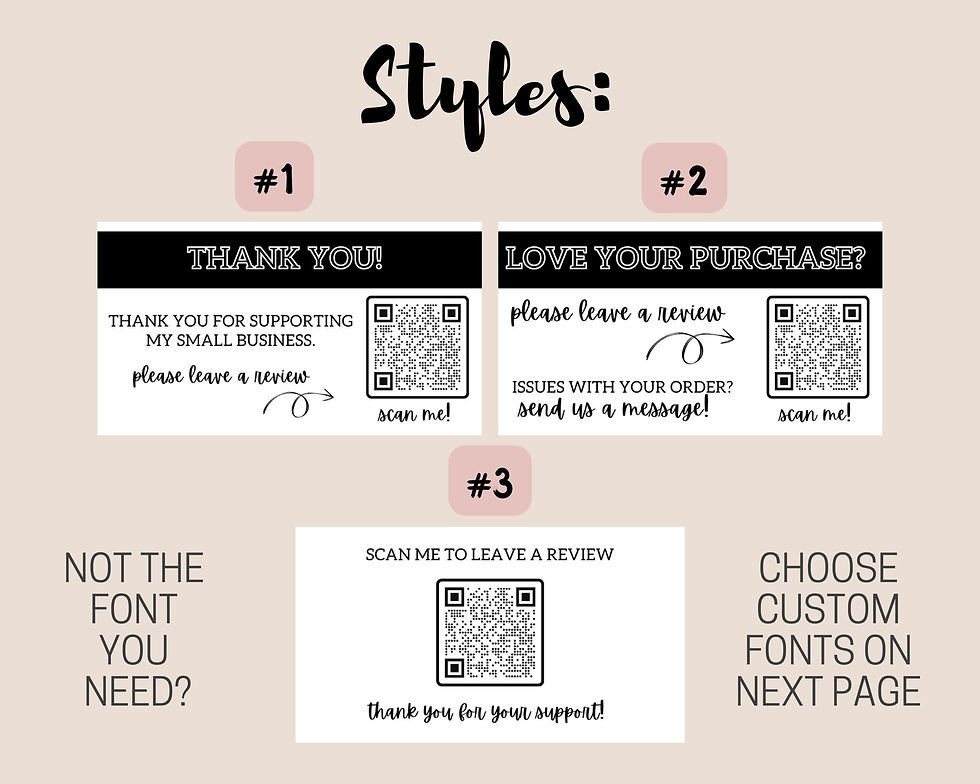 Thumbnail: QR Code Thank You Stickers | Custom Packaging Labels