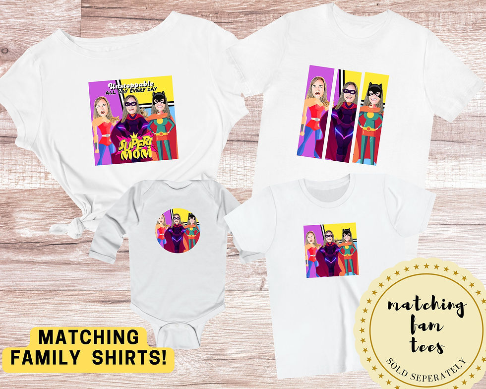Thumbnail: Super Mom Cartoon Photo Canvas