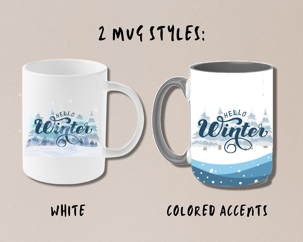 Thumbnail: Hello Winter Ceramic Mug