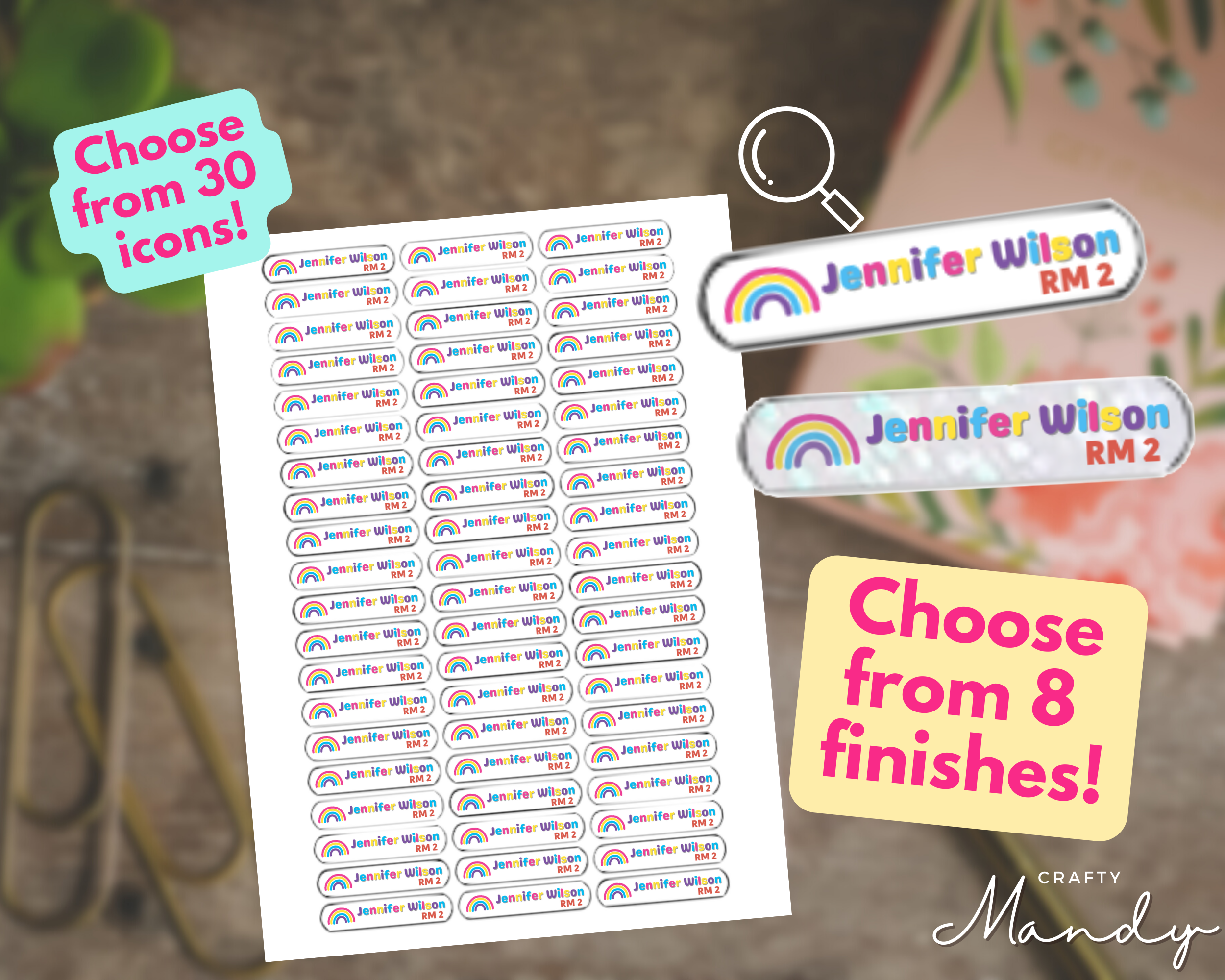 Skinny School Labels Name Label School Label Waterproof Label Daycare Stickers