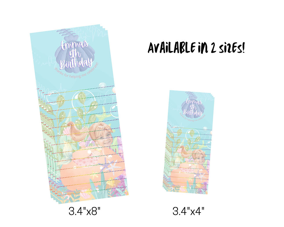 Thumbnail: Personalized Mermaid Kids Notepad
