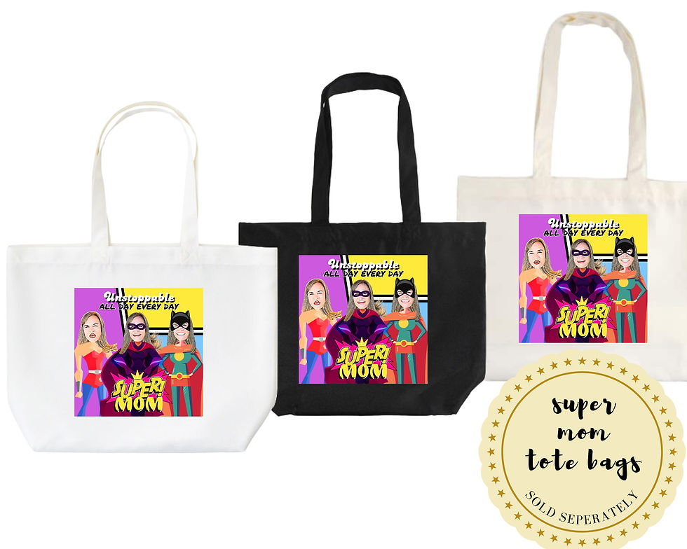 Thumbnail: Super Mom Cartoon Photo Canvas