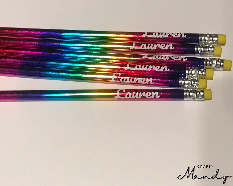 Thumbnail: Rainbow Ombre Personalized Pencils