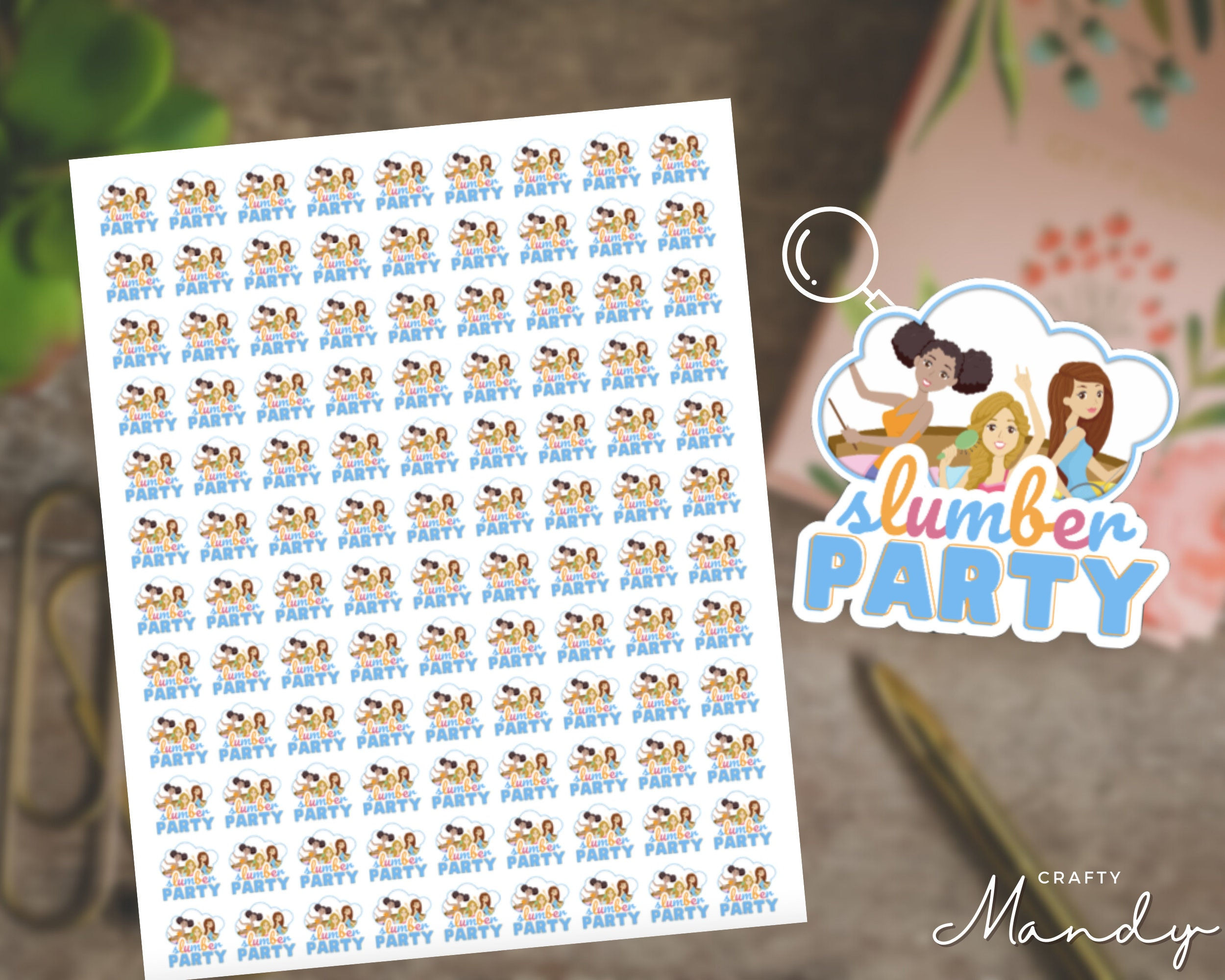 Slumber Night Stickers