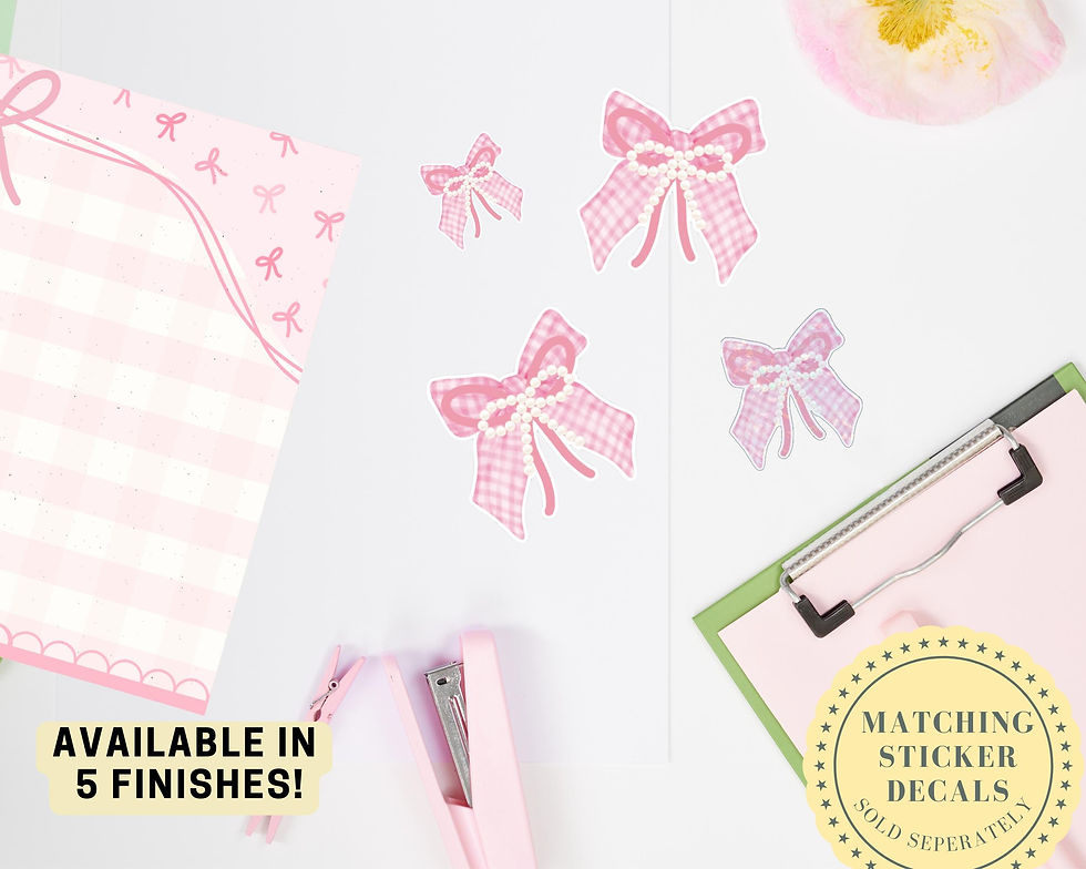 Thumbnail: Pink Bows & Gingham The Daily Notepad