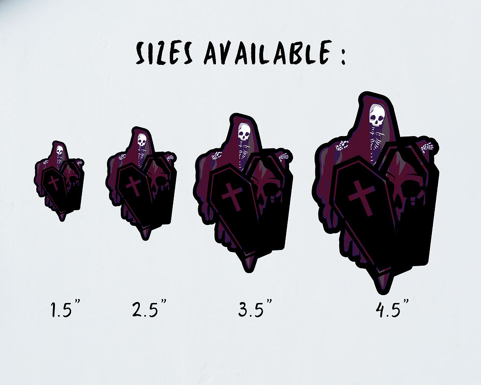 Thumbnail: Spooky Skeleton Decal Sticker Decal