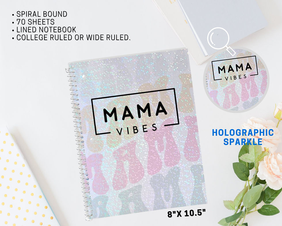 Thumbnail: Mama Vibes Spiral Notebook