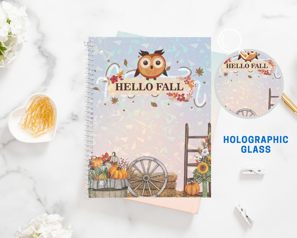 Thumbnail: Rustic Fall Charm Spiral Notebook