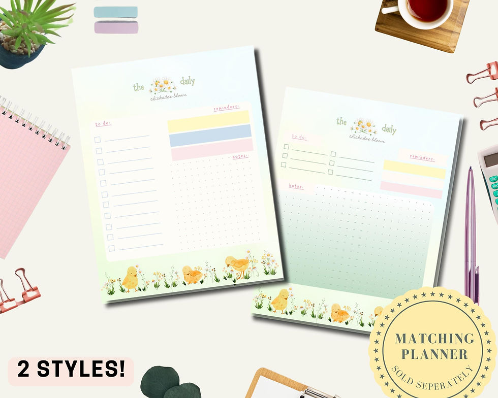 Thumbnail: Chickadee Bloom Let's Do This Notepad