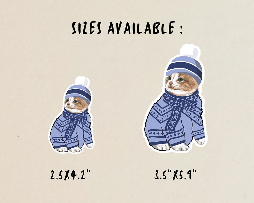 Thumbnail: Cozy Cat Decal Sticker Decal